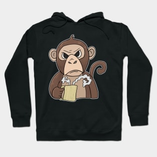 Grumpy little monkey with Coffee Morning Grouch Hoodie